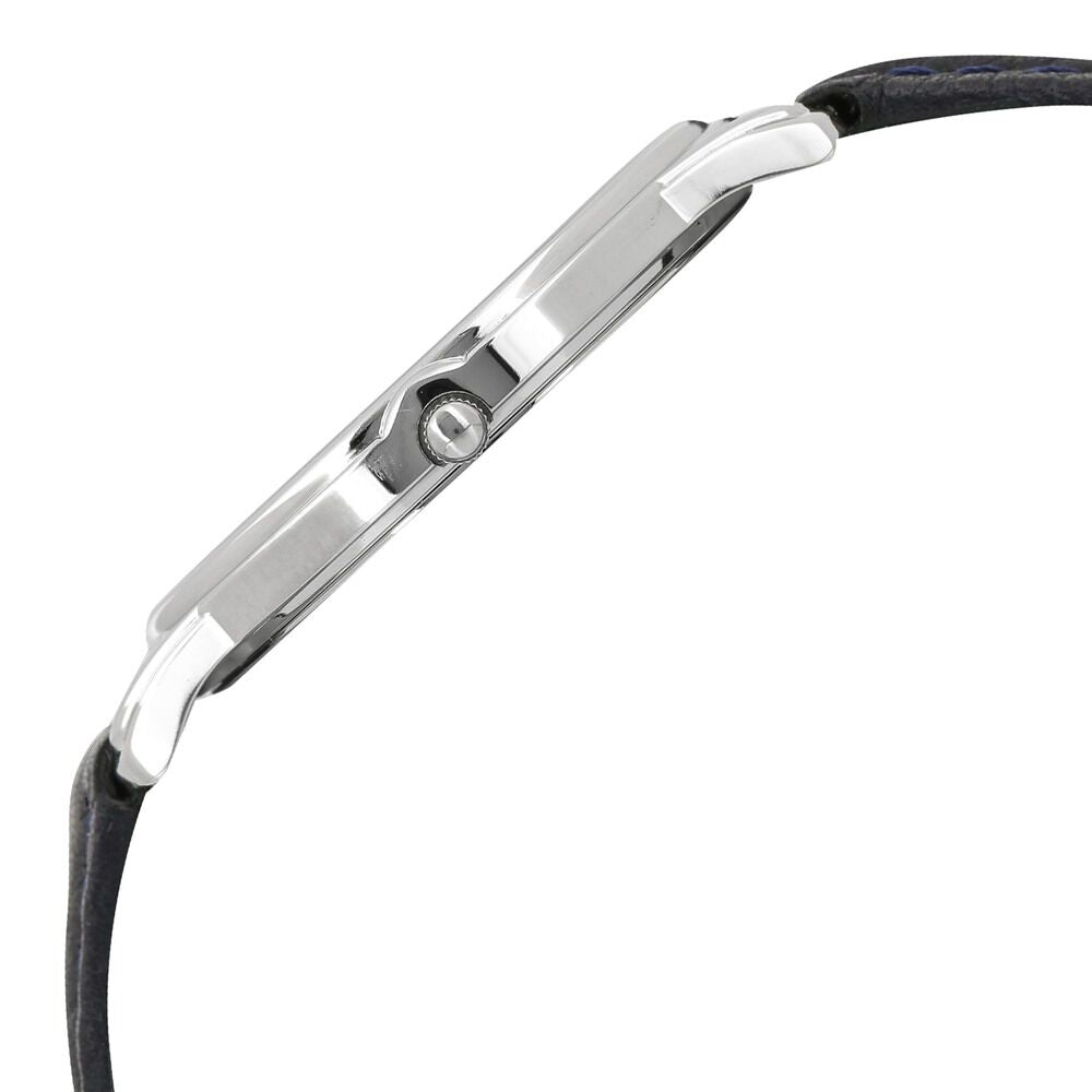 Titan Eternal Mumbai Quartz Analog Silver Dial Leather Strap Unisex Watch-NM1488SL07