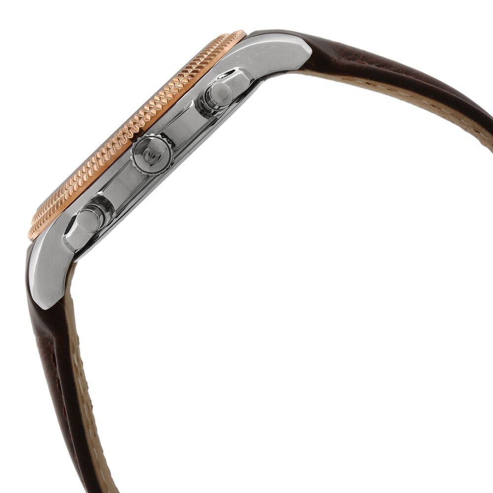 Titan Chrono ClassicBlue Chrono Leather Strap watch for Men-1489KL04