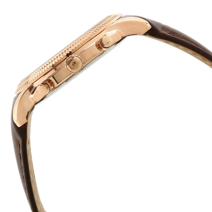 Titan Chrono Classic Brown Dial Chronograph Leather Strap watch for Men-1489WL02