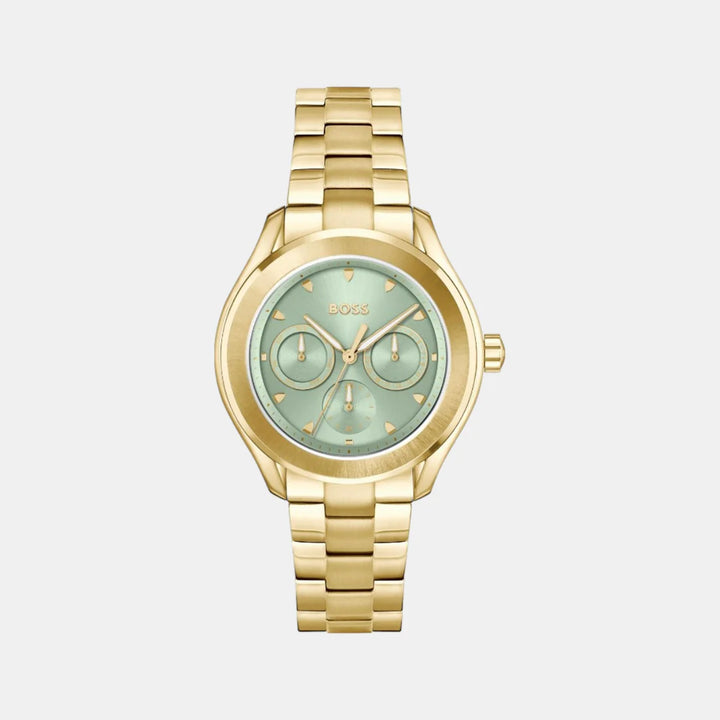 Quartz Female Chronograph Green Stainless Steel Watch 1502745