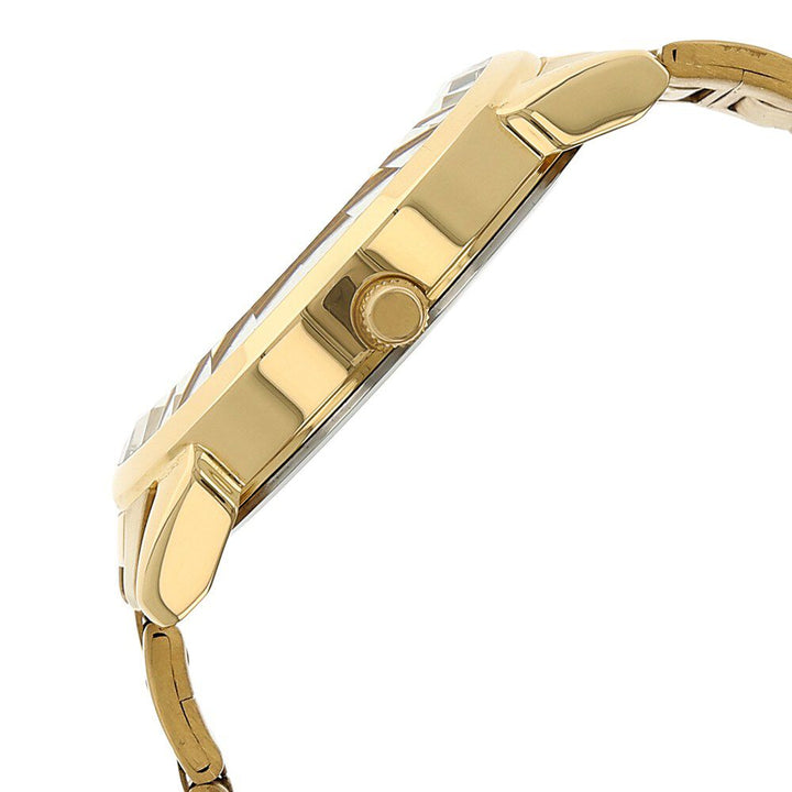 Titan Quartz Analog with Date Champagne Dial Stainless Steel Strap Watch for Men NS1521YM02