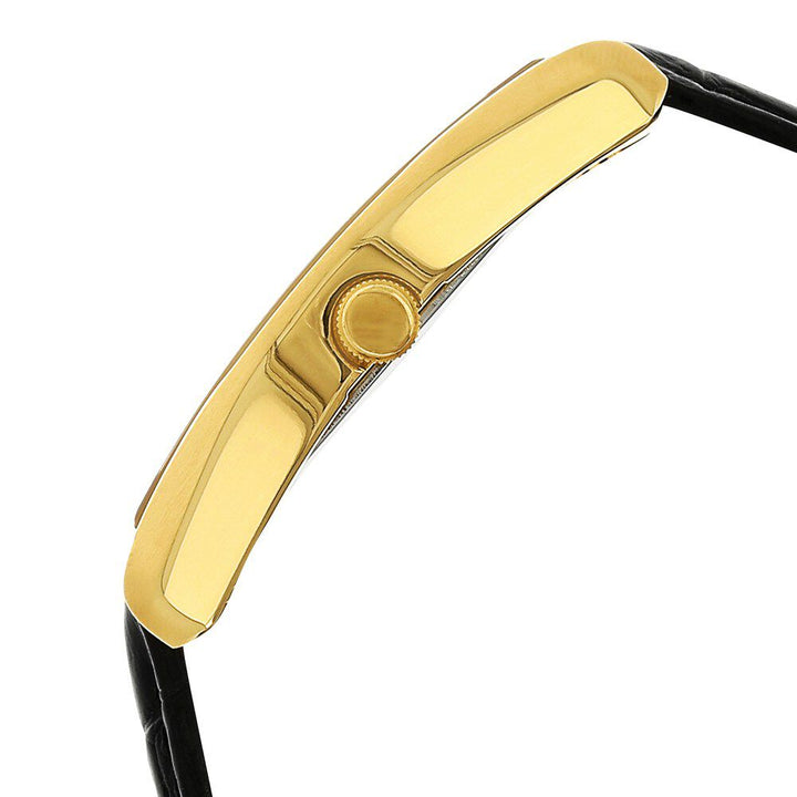 Titan Tycoon White Dial Analog with Date Leather Strap watch for Men-1527YL05