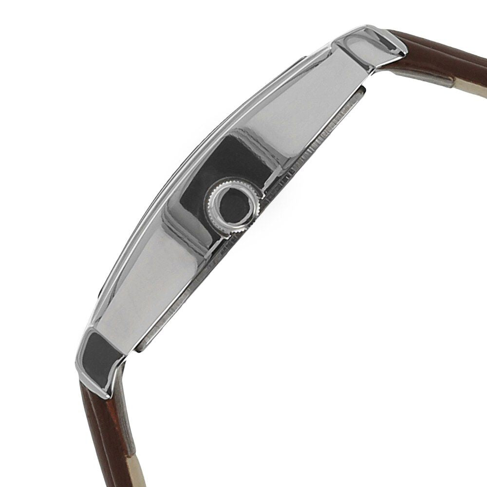 Titan Quartz Analog with Date Silver Dial Leather Strap Watch for Men-NJ1530SL01