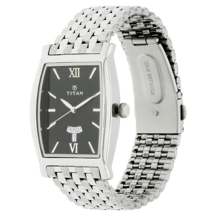 Titan Quartz Analog Black Dial Watch for Men-N1530SM04