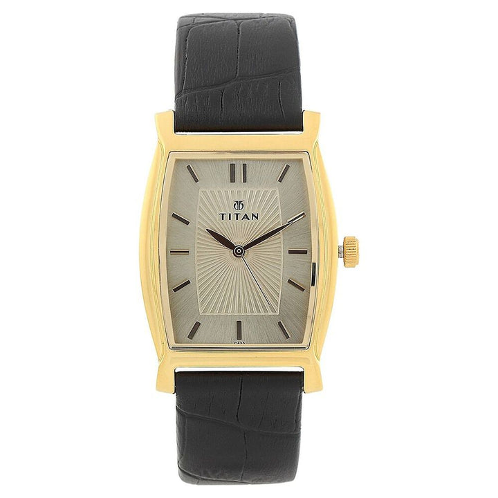 Titan Quartz Analog Champagne Dial Watch for Men-NC1530YL02