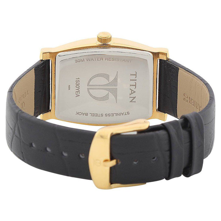 Titan Quartz Analog Champagne Dial Watch for Men-NC1530YL02