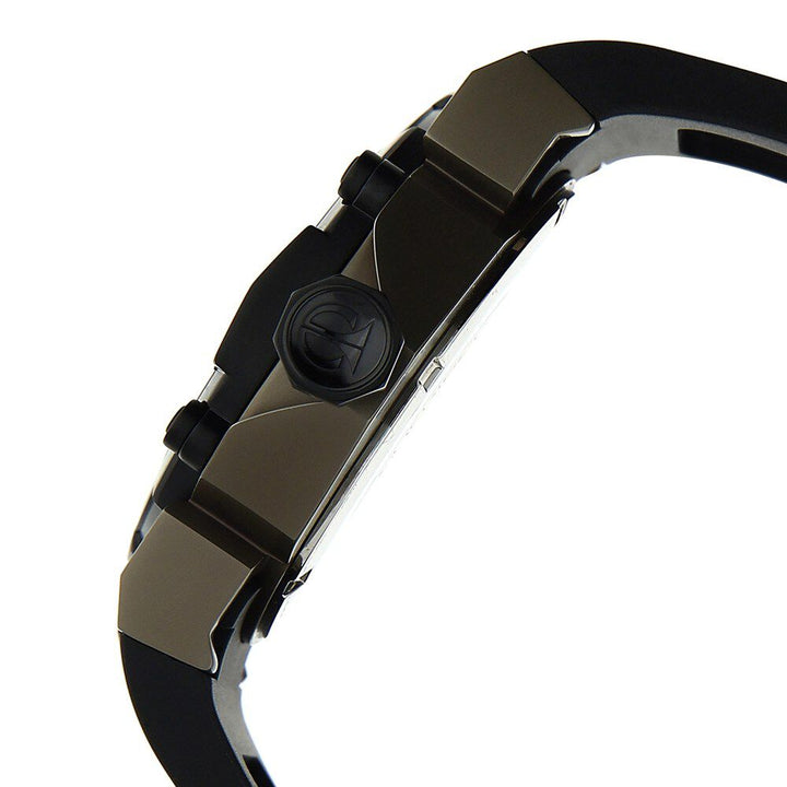 Titan Quartz Multifunction Black Dial Plastic Strap Watch for Men-1539KP01