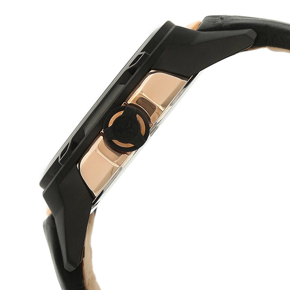 Titan Solar Powered Black Dial Leather Strap watch for Men-NH1540KL01