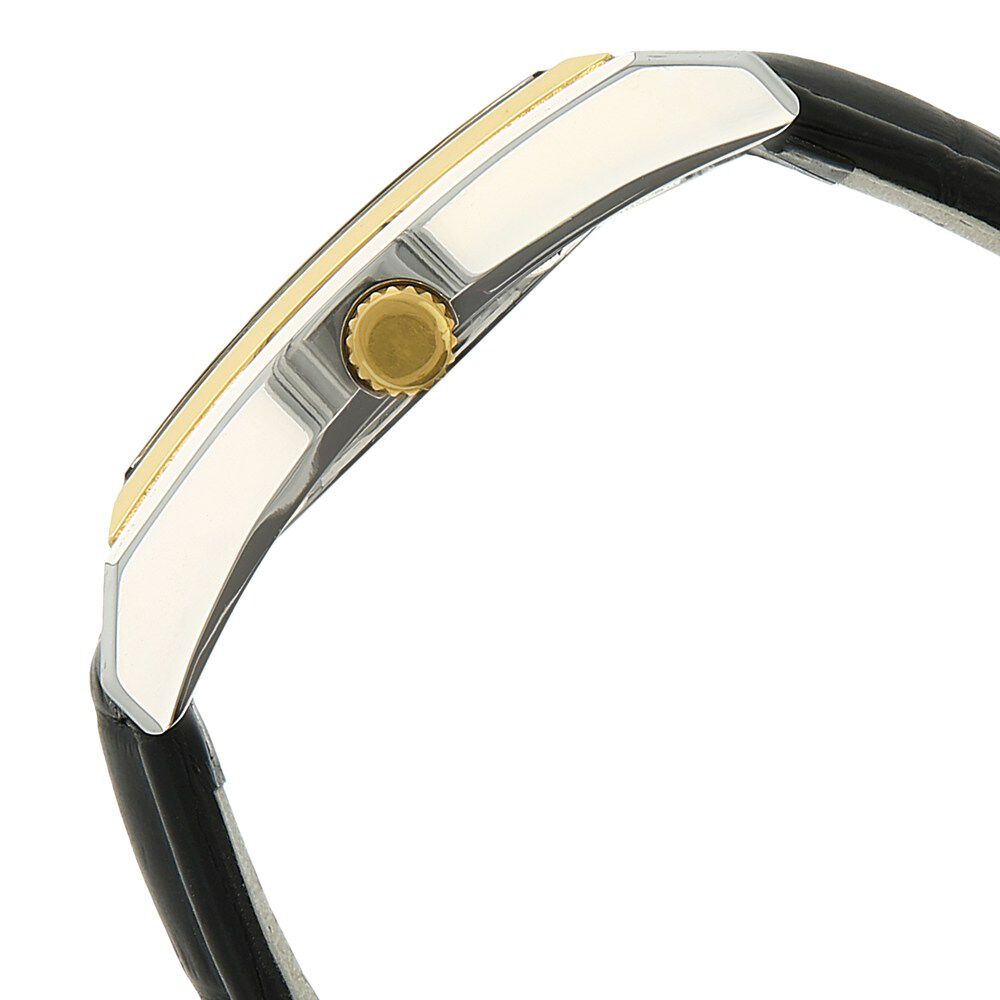 Titan Quartz Multifunction Black Dial Leather Strap Watch for Men-NC1555BL02