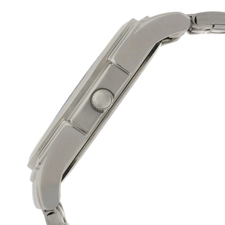 Titan Quartz Analog with Date Silver Dial Stainless Steel Strap Watch for Men-NE1558SM01