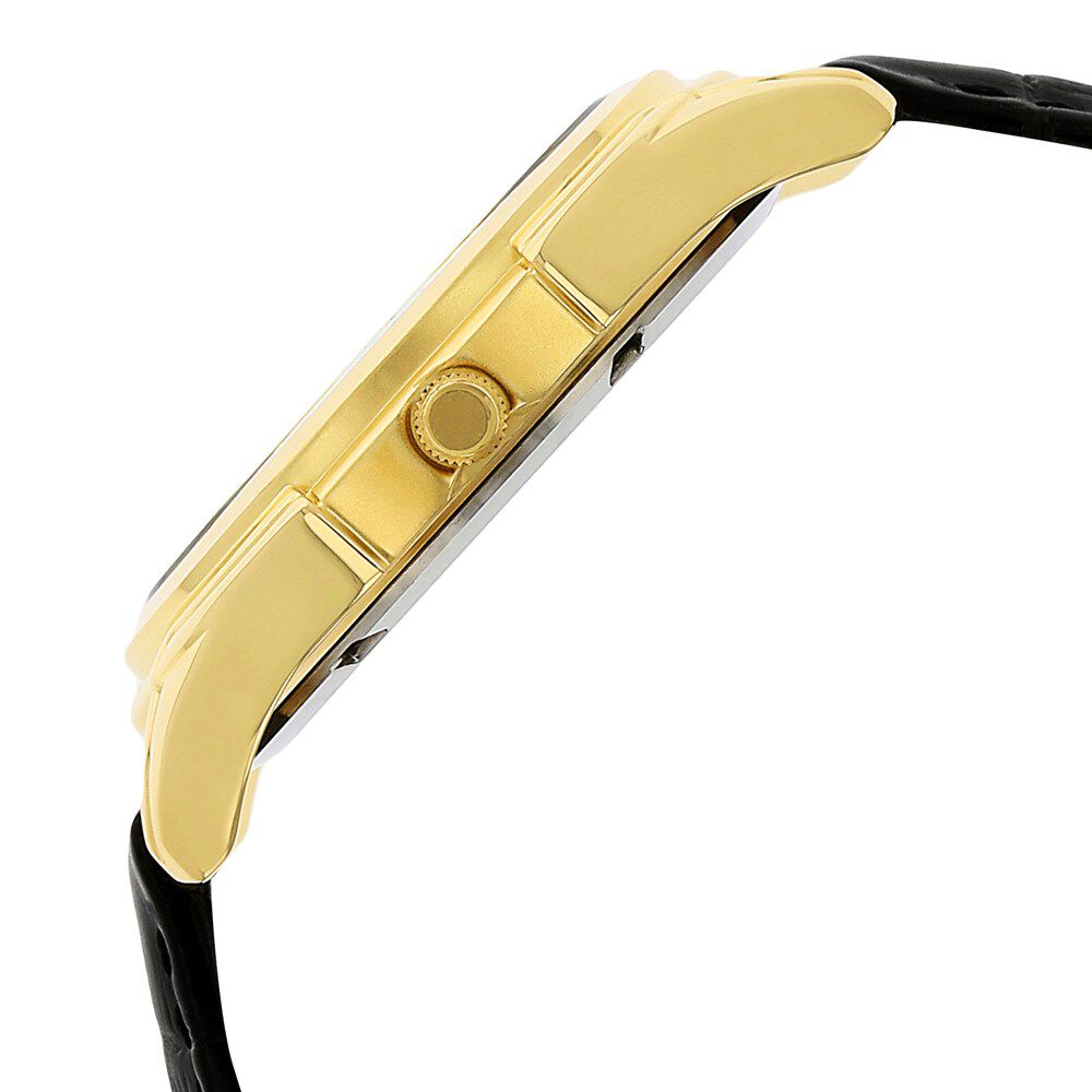 Titan Quartz Analog with Date White Dial Leather Strap Watch for Men-NE1558YL02