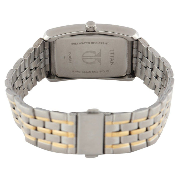 Titan Quartz Analog with Date Silver Dial Watch for Men-ND1560BM01