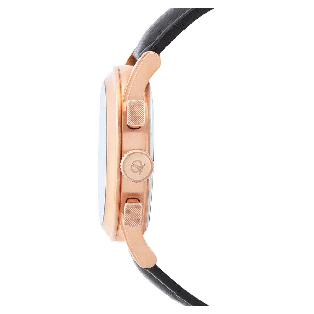 Titan Classic Black Dial Chronograph Leather Strap watch for Men-ND1562WL01