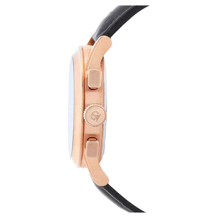 Titan Classic Black Dial Chronograph Leather Strap watch for Men-ND1562WL01