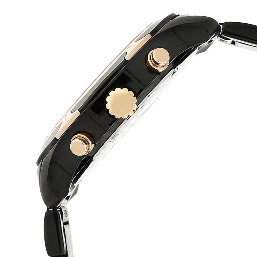 Titan Quartz Chronograph Black Dial Stainless Steel Strap Watch for Men-ND1564KM02