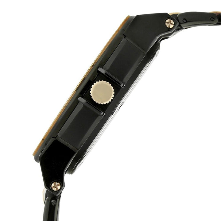 Titan Quartz Multifunction Black Dial Metal Strap Watch for Men-NB1567KM03