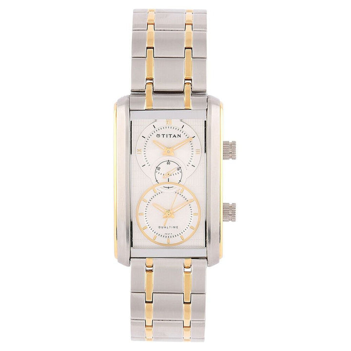 Titan Mens Black Dial Analog Leather Strap watch for Men-NC1569BM01