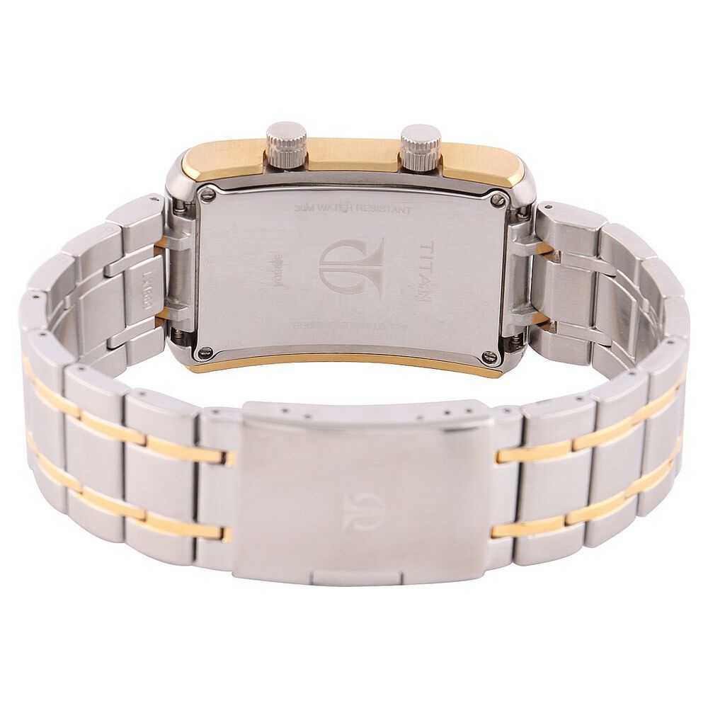 Titan Mens Black Dial Analog Leather Strap watch for Men-NC1569BM01