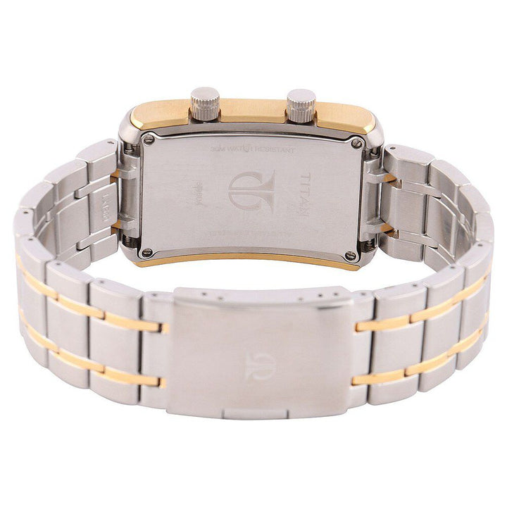 Titan Mens Black Dial Analog Leather Strap watch for Men-NC1569BM01