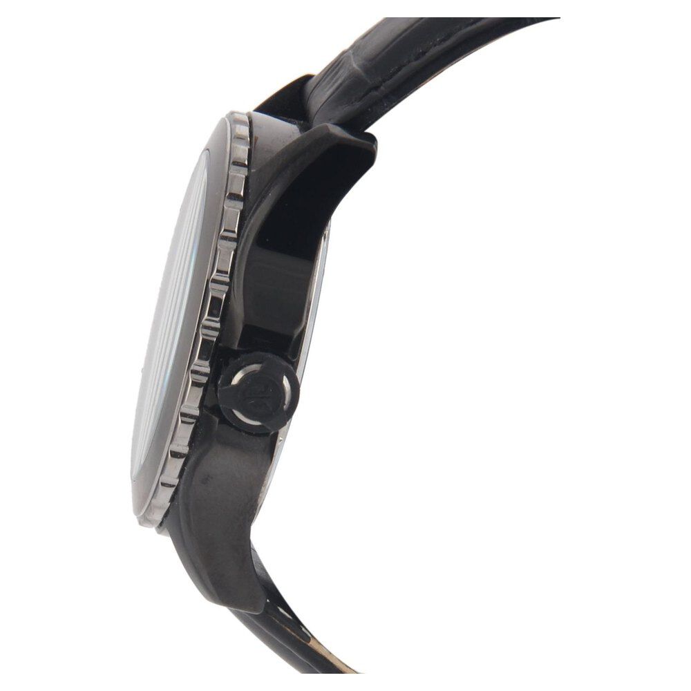 Titan Solar Powered Black Dial Stainless Steel Strap Watch for Men-1572KL01