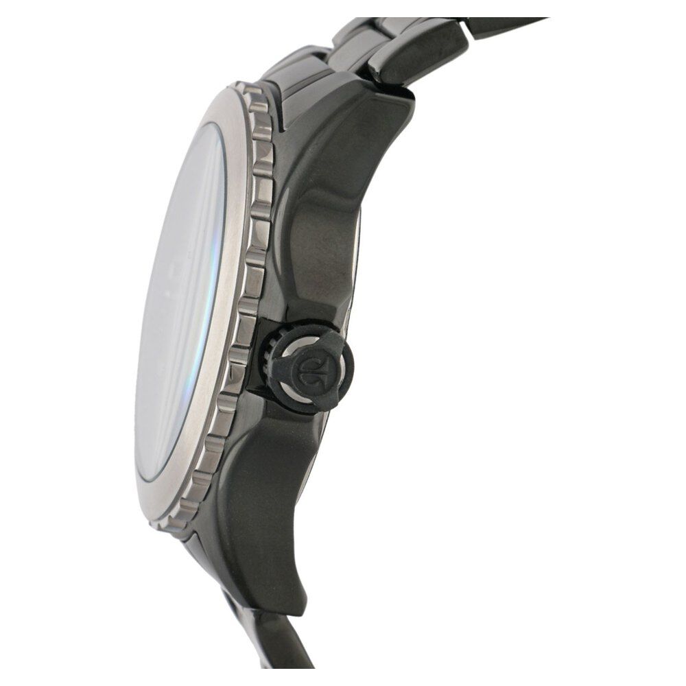 Titan Quartz Analog Solar Black Dial Stainless Steel Strap Watch for Men-NE1572KM02