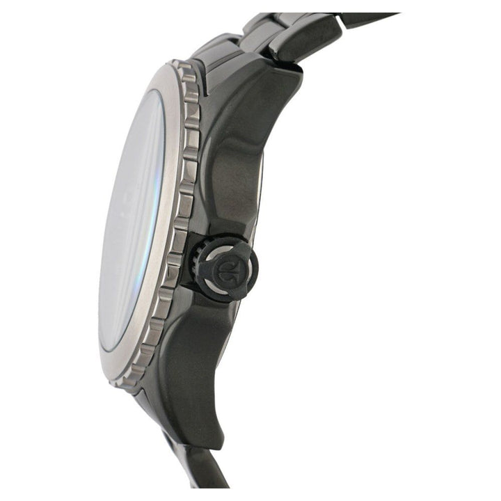 Titan Quartz Analog Solar Black Dial Stainless Steel Strap Watch for Men-NE1572KM02