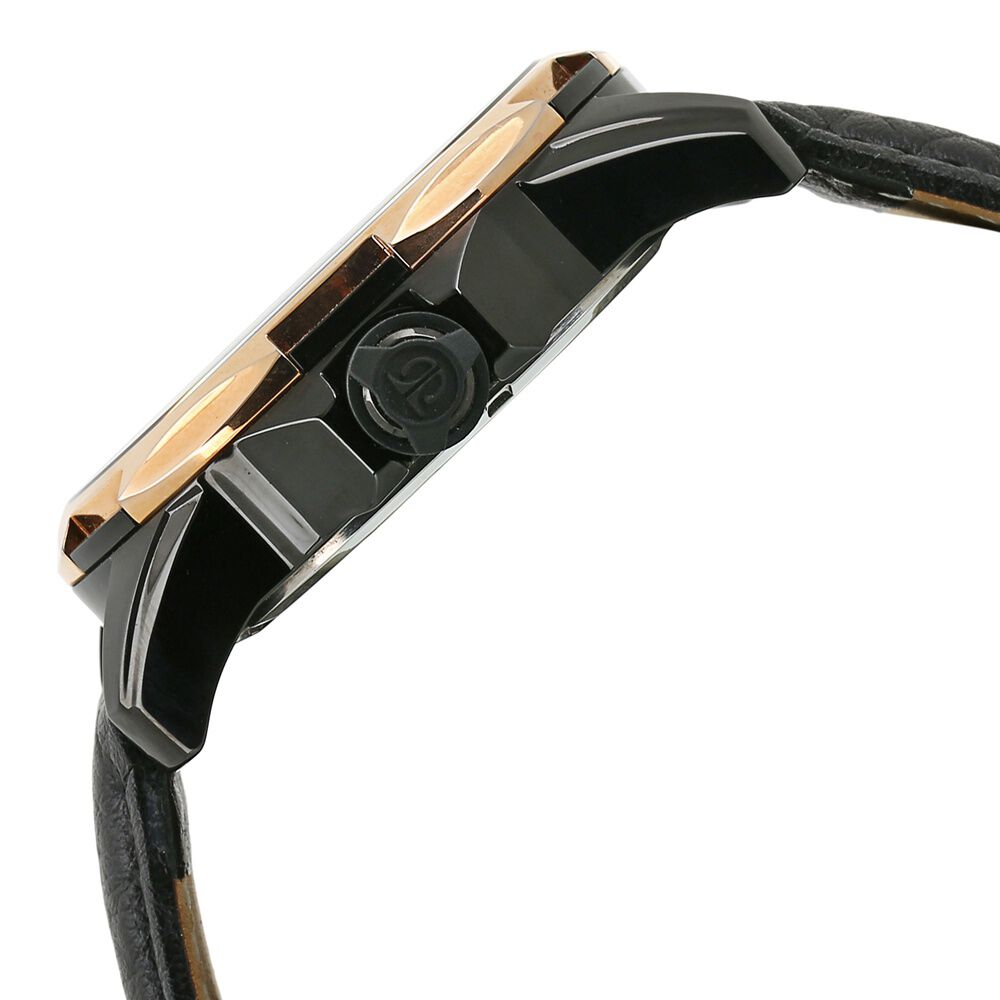 Titan Quartz Analog Solar Black Dial Leather Strap Watch for Men-NE1573KL01