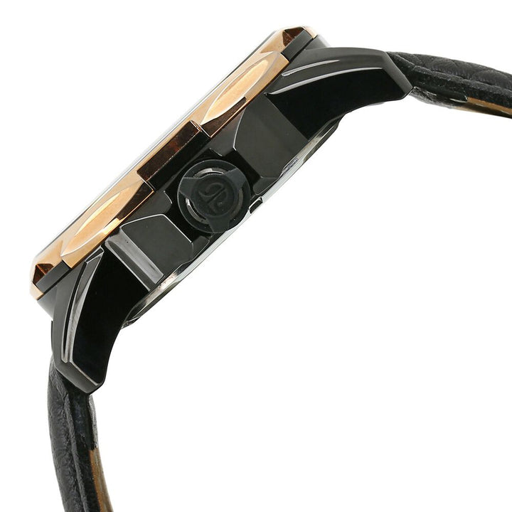 Titan Quartz Analog Solar Black Dial Leather Strap Watch for Men-NE1573KL01