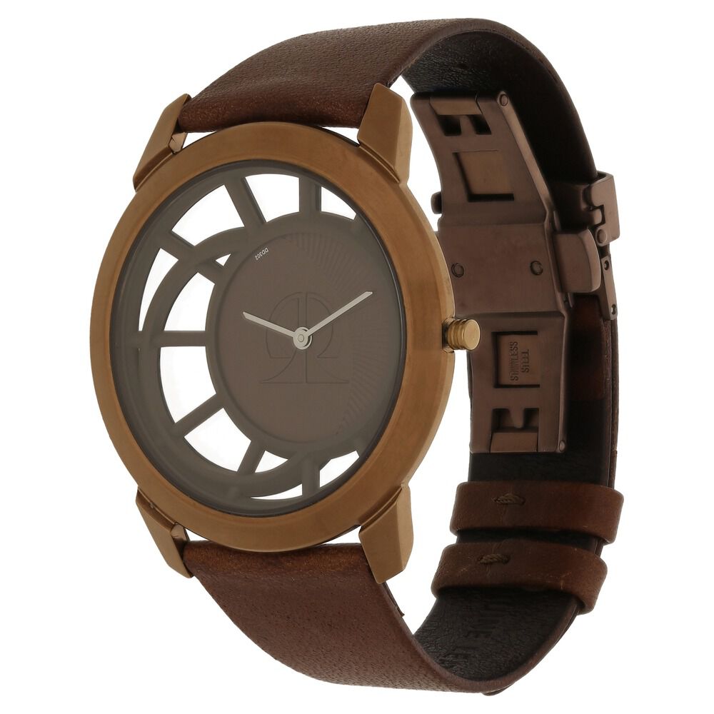 Titan Quartz Analog Brown Dial Watch for Men-1576QL01