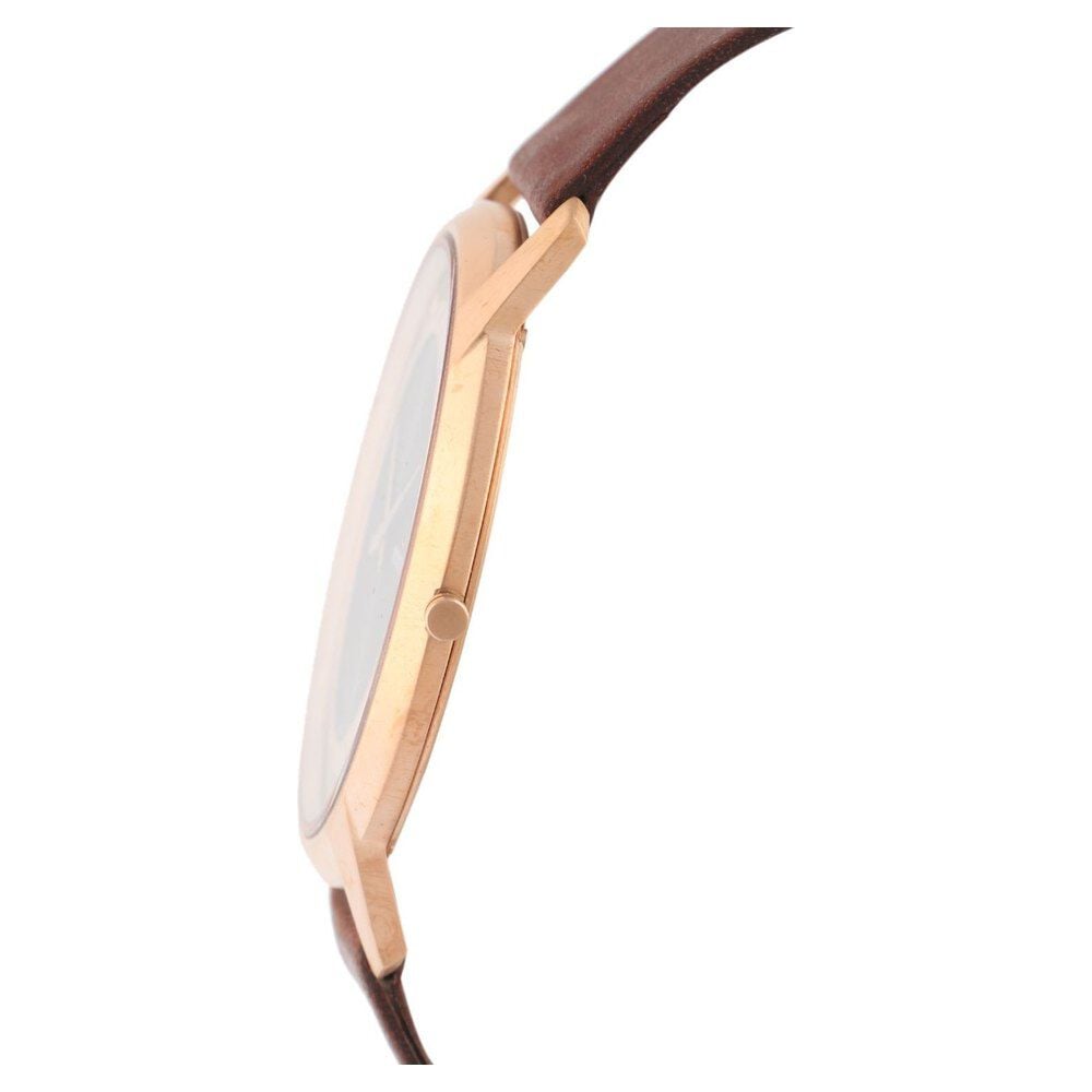 Titan Quartz Analog Brown Dial Leather Strap Watch for Men-1577WL01