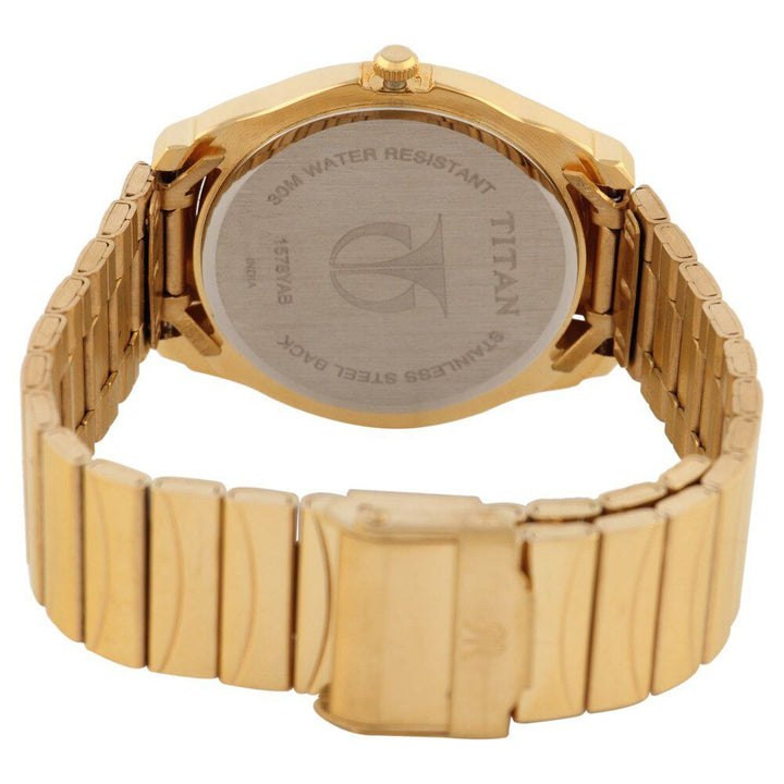 Titan Quartz Analog with Day and Date Black Dial Watch for Men-NE1578YM06