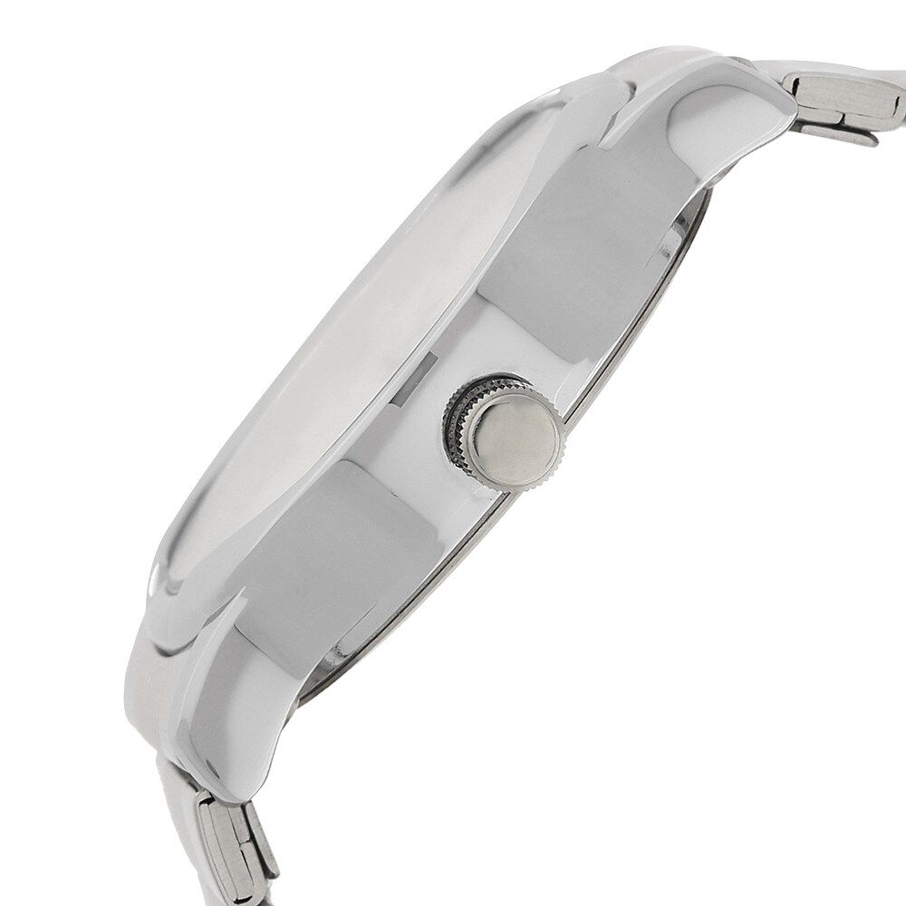 Titan Quartz Analog with Day and Date Silver Dial Stainless Steel Strap Watch for Men NS1580SM03