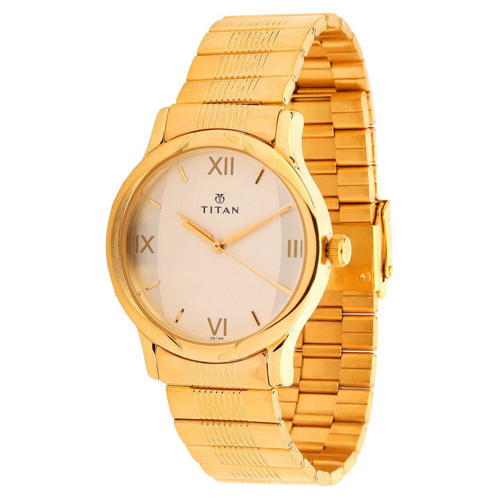 Titan Quartz Analog Silver Dial Watch for Men-NF1580YM01C