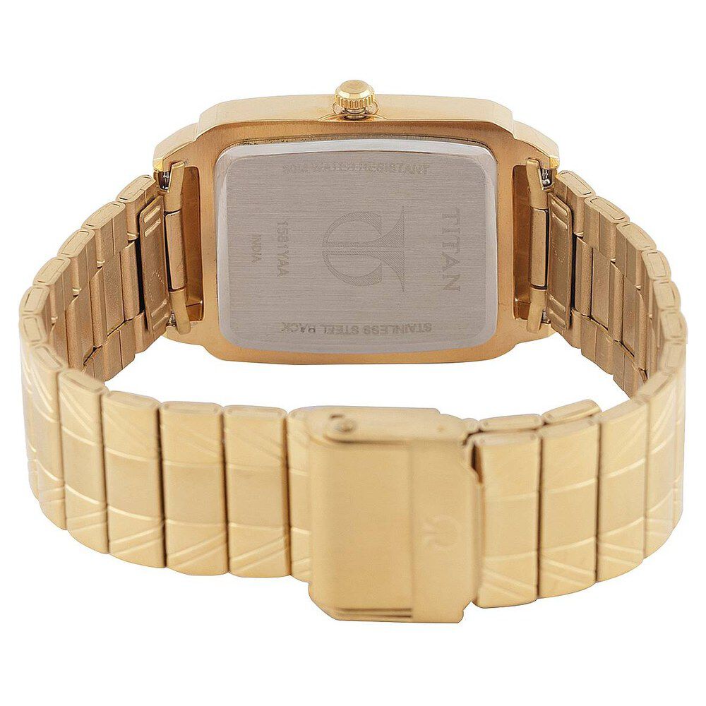 Titan Quartz Analog Silver Dial Watch for Men-NE1581YM01C