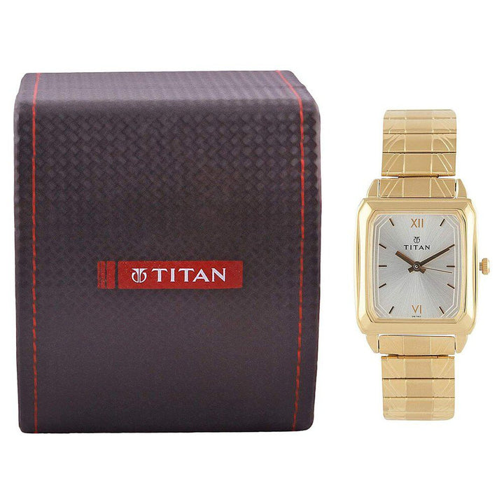 Titan Quartz Analog Silver Dial Watch for Men-NE1581YM01C