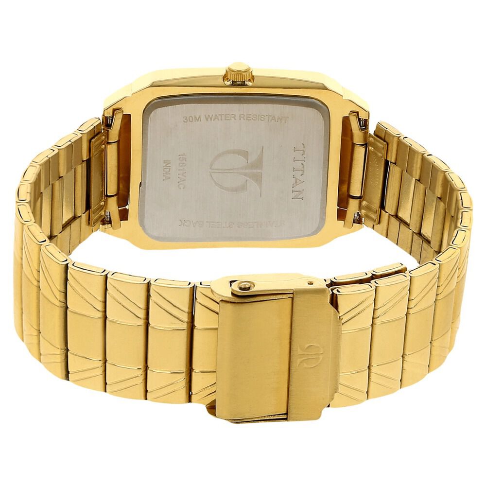 Titan Quartz Analog with Day and Date Silver Dial Stainless Steel Strap Watch for Men - The Watch Factory ®