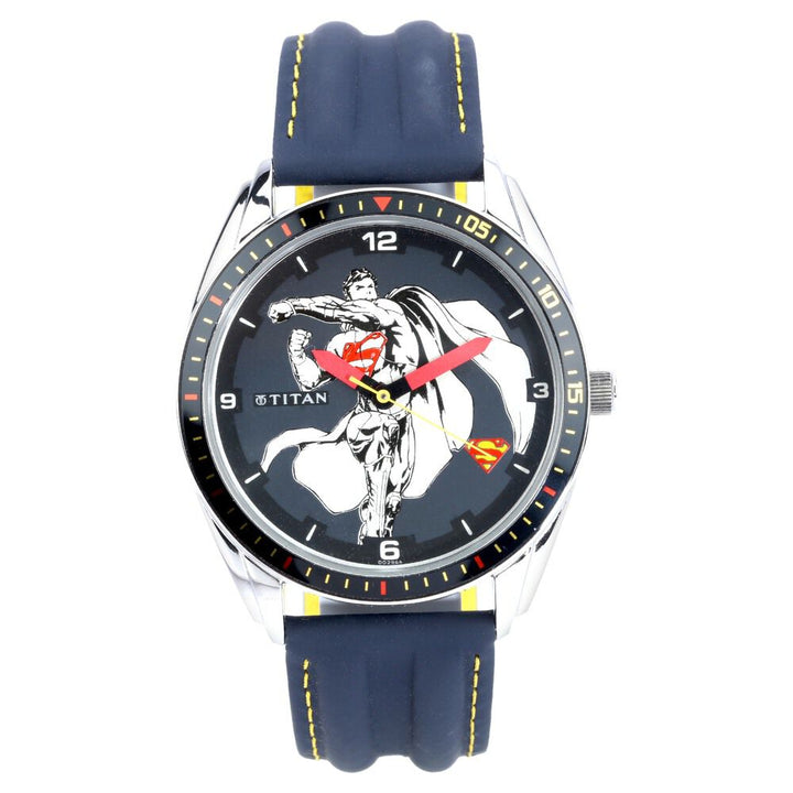 Titan Quartz Analog Silver Dial Watch for Men-1582KL06