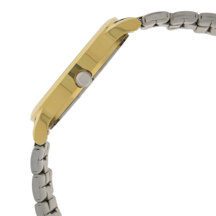 Titan Quartz Analog with Day and Date Champagne Dial Stainless Steel Strap Watch for Men NS1584BM02