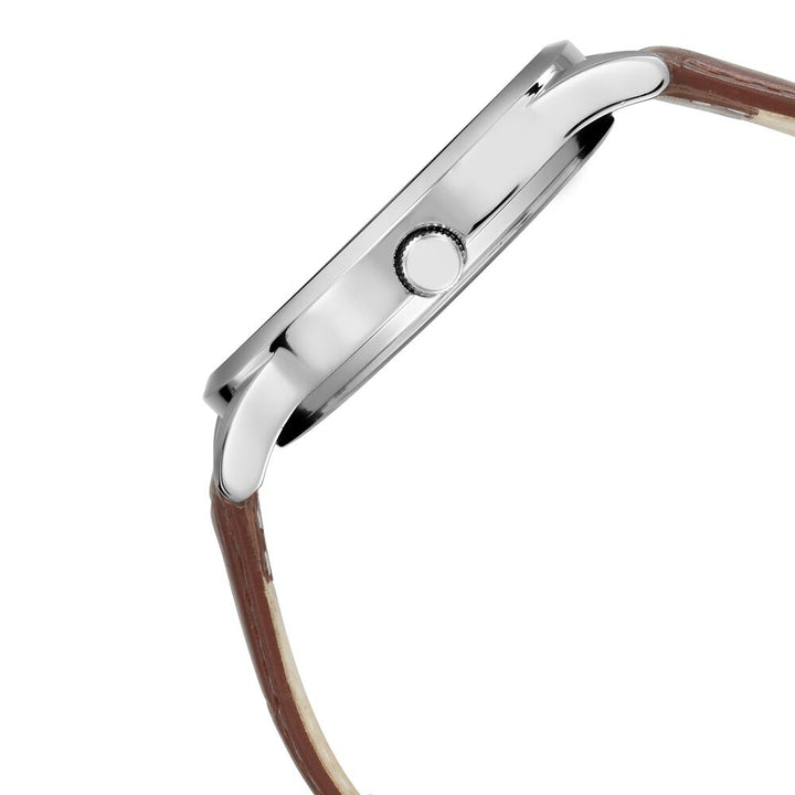 Titan Tata 150 Limited Ed White Dial Analog Leather Strap watch for Men-1584SL05