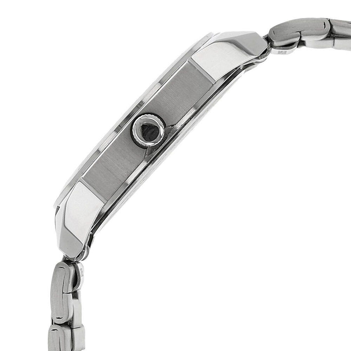 Titan Quartz Analog Silver Dial Stainless Steel Strap Watch for Men-NJ1585SM01C