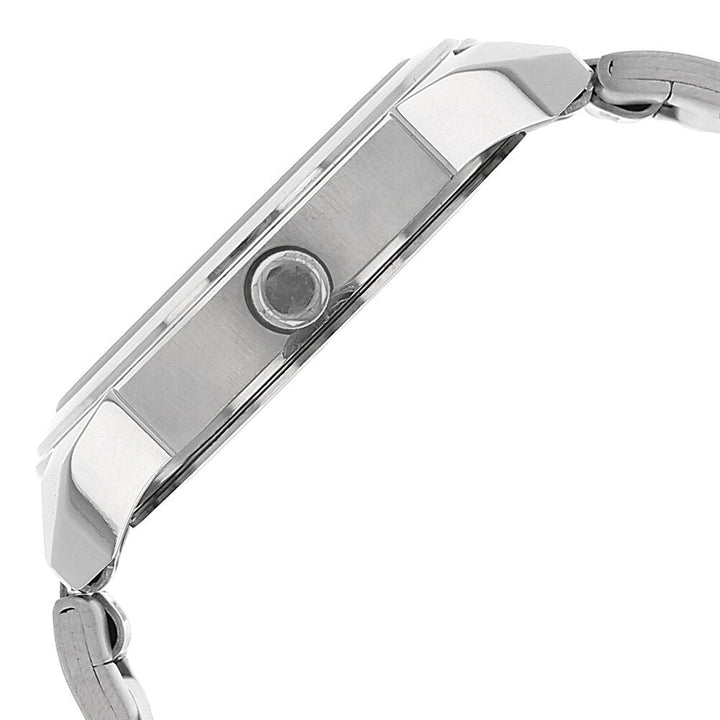 Titan Quartz Analog Grey Dial Stainless Steel Strap Watch for Men-NN1585SM03