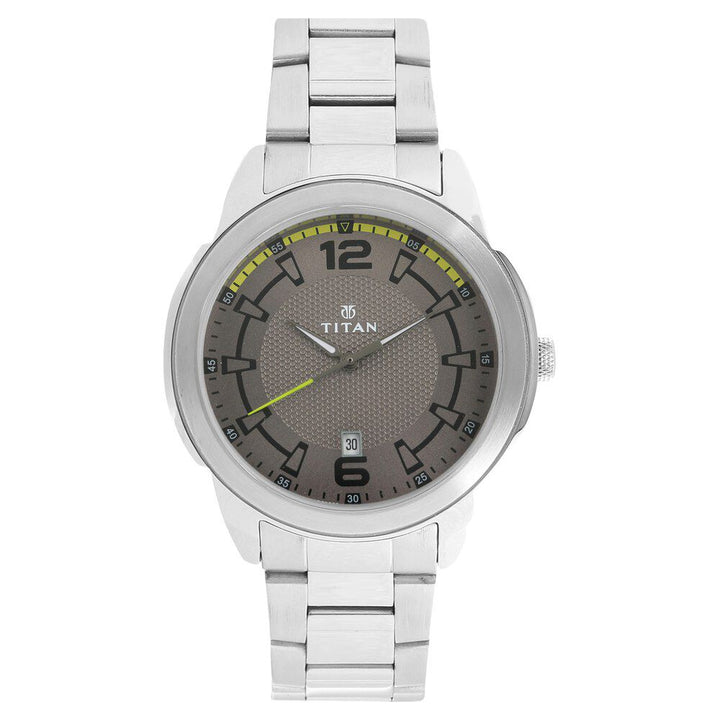 Titan Quartz Analog Anthracite Dial Watch for Men-1585SM07