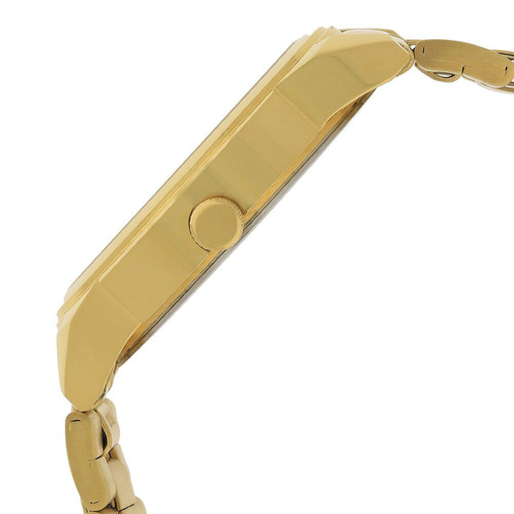 Titan Quartz Analog with Day and Date Champagne Dial Stainless Steel Strap Watch for Men-NJ1585YM01