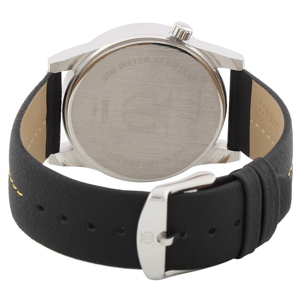 Titan Purple Black Dial Analog Leather Strap watch for Men-NE1588SL02C