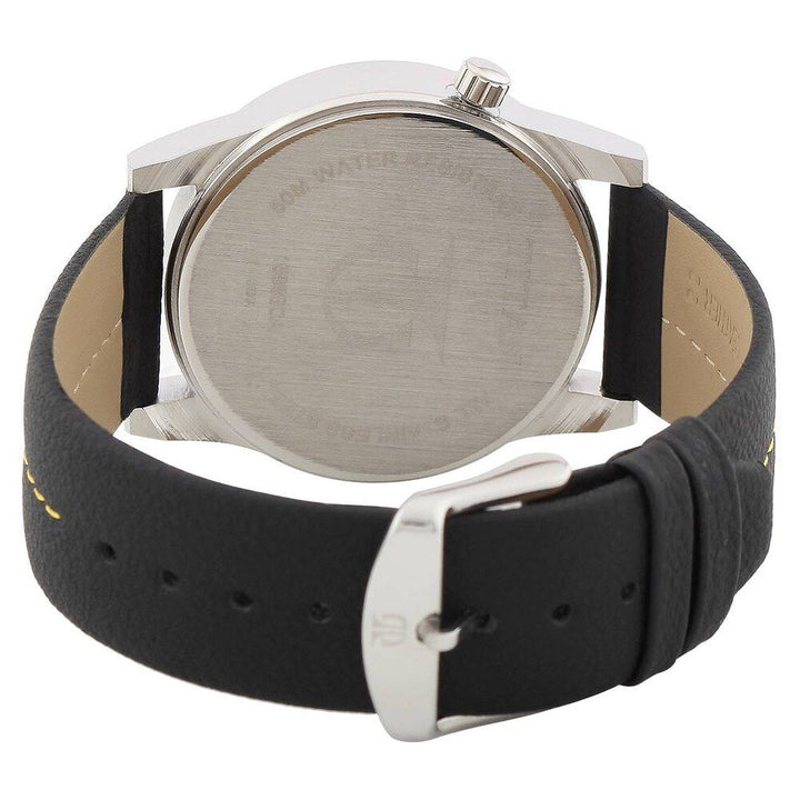 Titan Purple Black Dial Analog Leather Strap watch for Men-NE1588SL02C