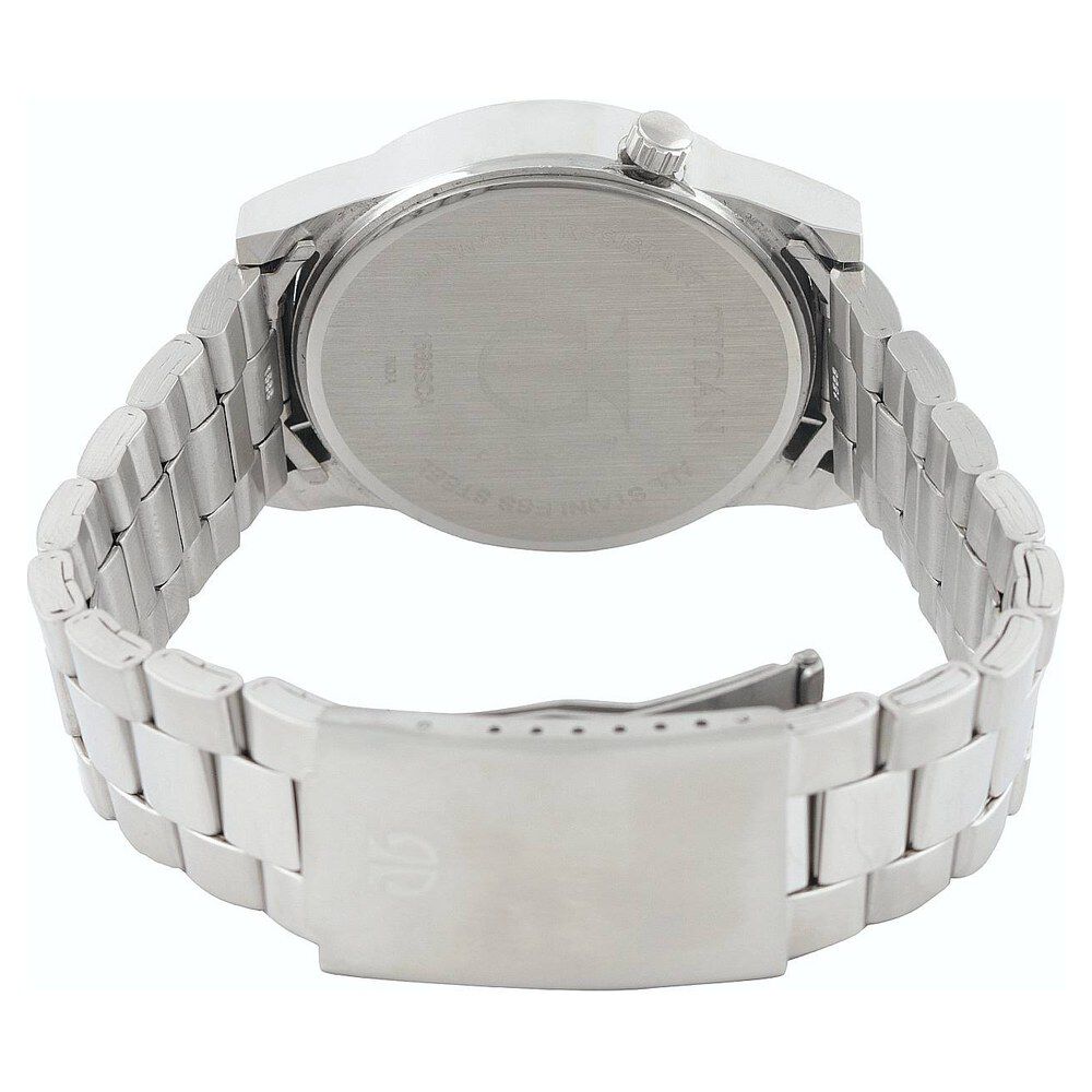 Titan Quartz Analog Silver Dial Watch for Men-NE1588SM02