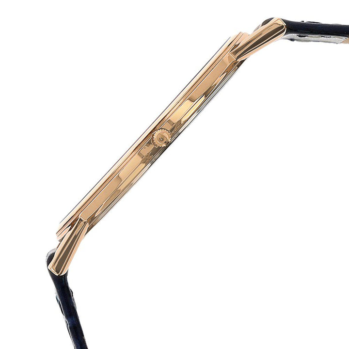 Titan Edge Blue Dial Analog Leather Strap Watch for Men NS1595WL02