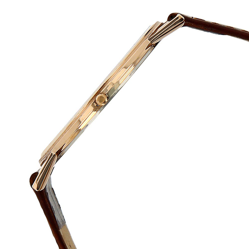 Titan Edge Slim Leather Strap Brown Dial Analog Watch for Men NS1595WL03