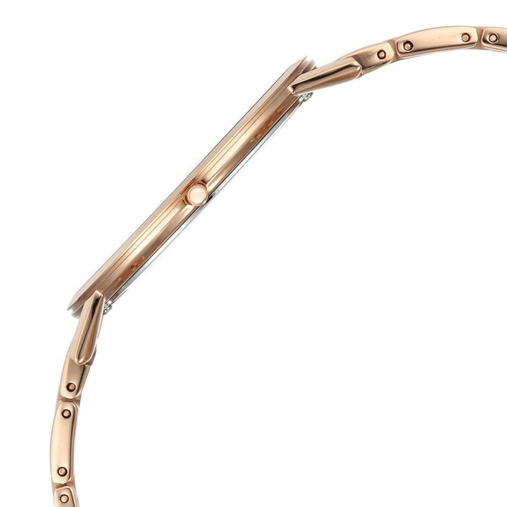 Titan Edge Anthracite Dial Quartz Stainless Steel Strap Watch for Men - The Watch Factory ®