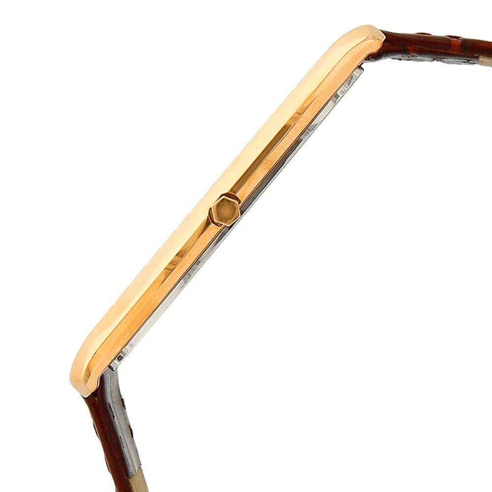 Titan Quartz Analog Brown Dial Leather Strap Watch for Men-NK1596WL03